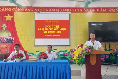 HỘI NGHỊ CÁN BỘ, VIÊN CHỨC, NGƯỜI LAO ĐỘNG NĂM HỌC 2025-2026